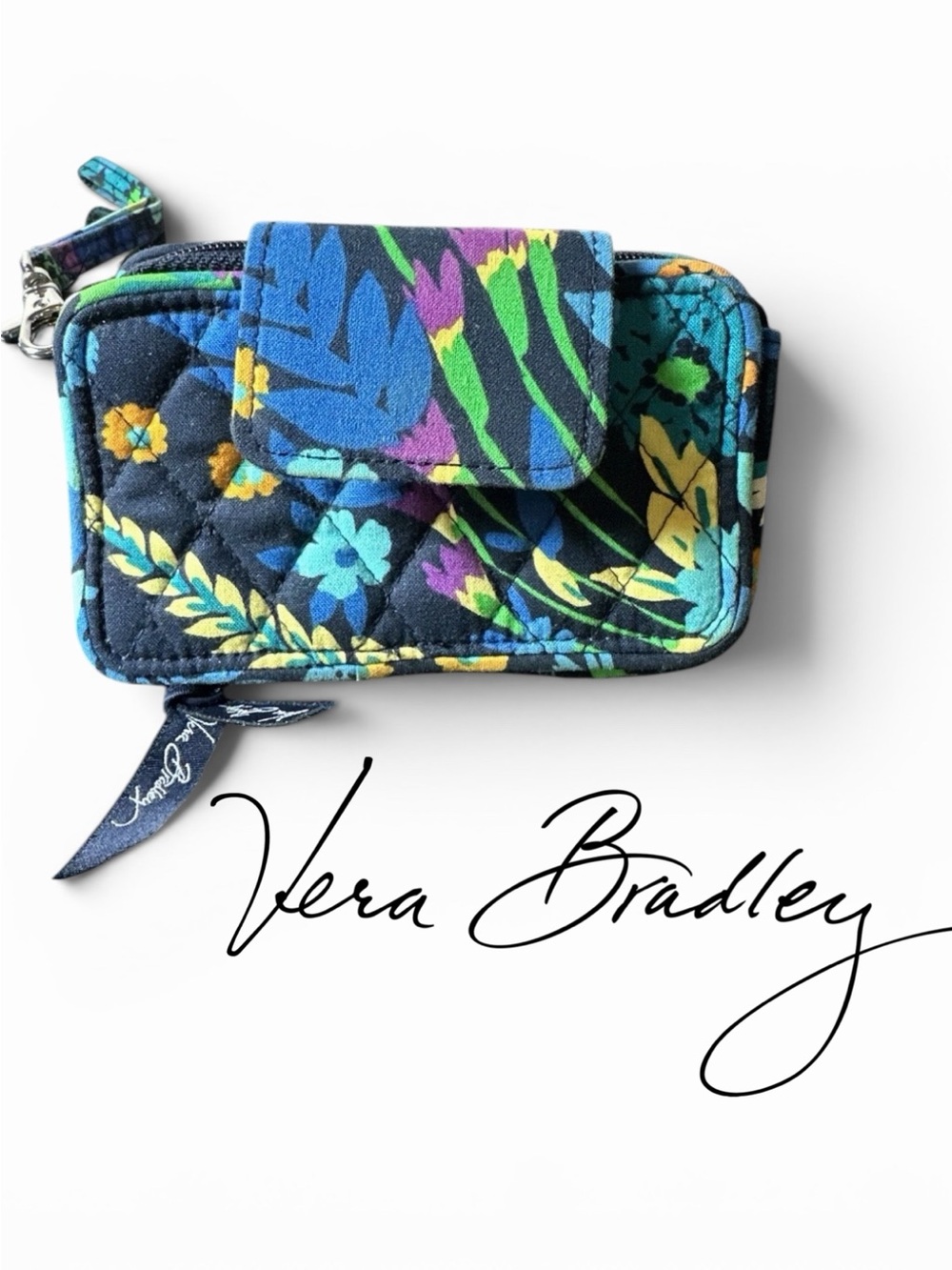 VERA BRADLEY Quilted Floral Multifunction Wristlet Wallet